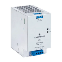 SOLAHD SVL DIN RAIL, ESSENTIALS ONLY, 3 PHASE POWER SUPPLY, 240W, 24V, 10A OUT, C1D2(SVL 10-24-480)